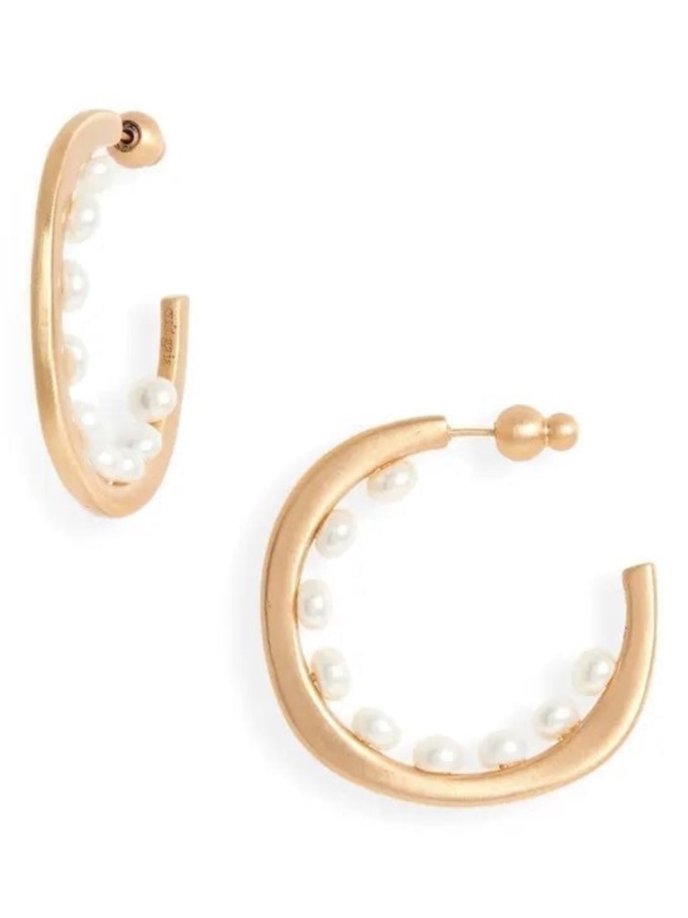 Cult Gaia Pearl Hoop Earrings. BNIB!